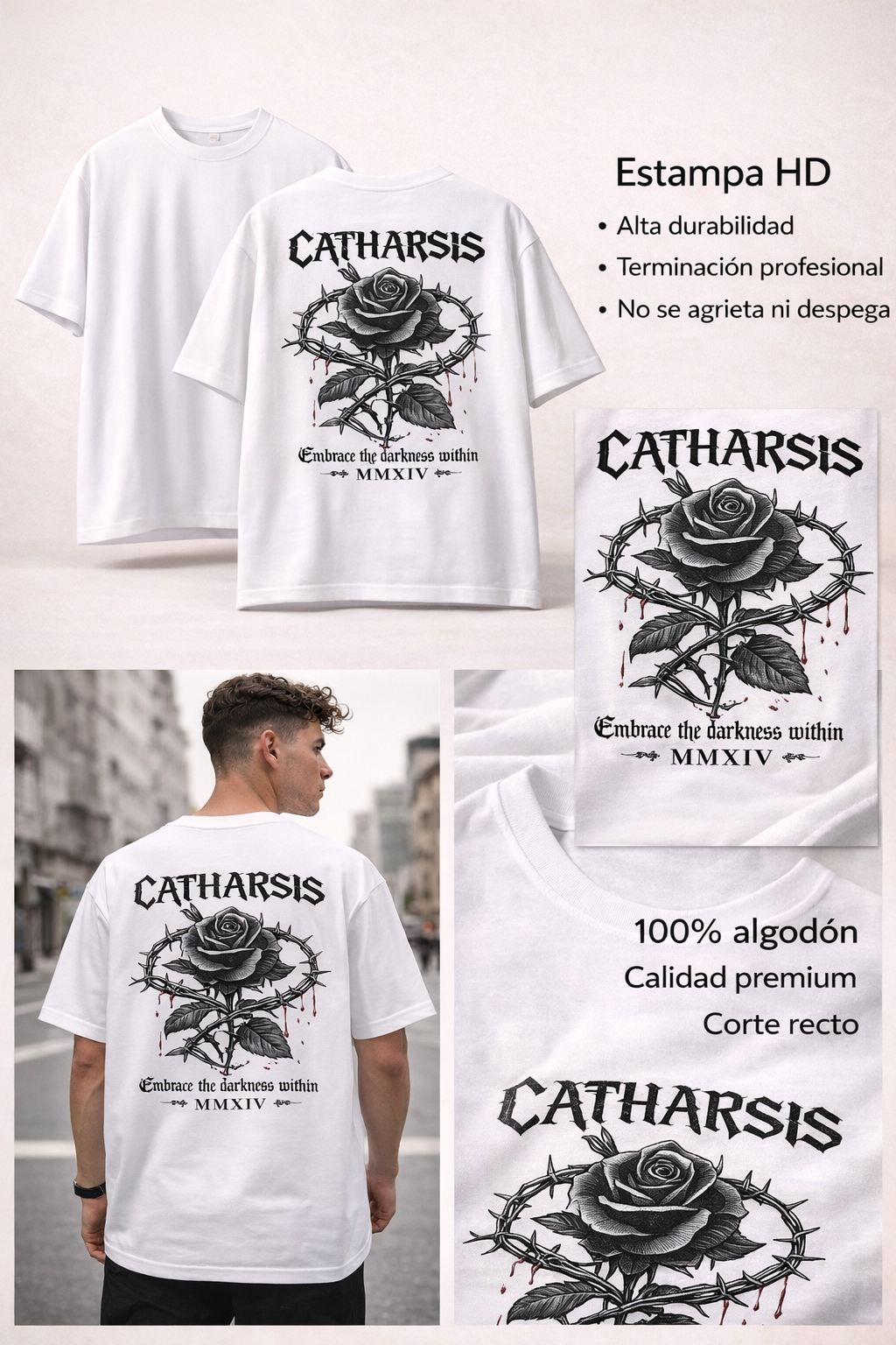 Pack de remeras rectas personalizadas